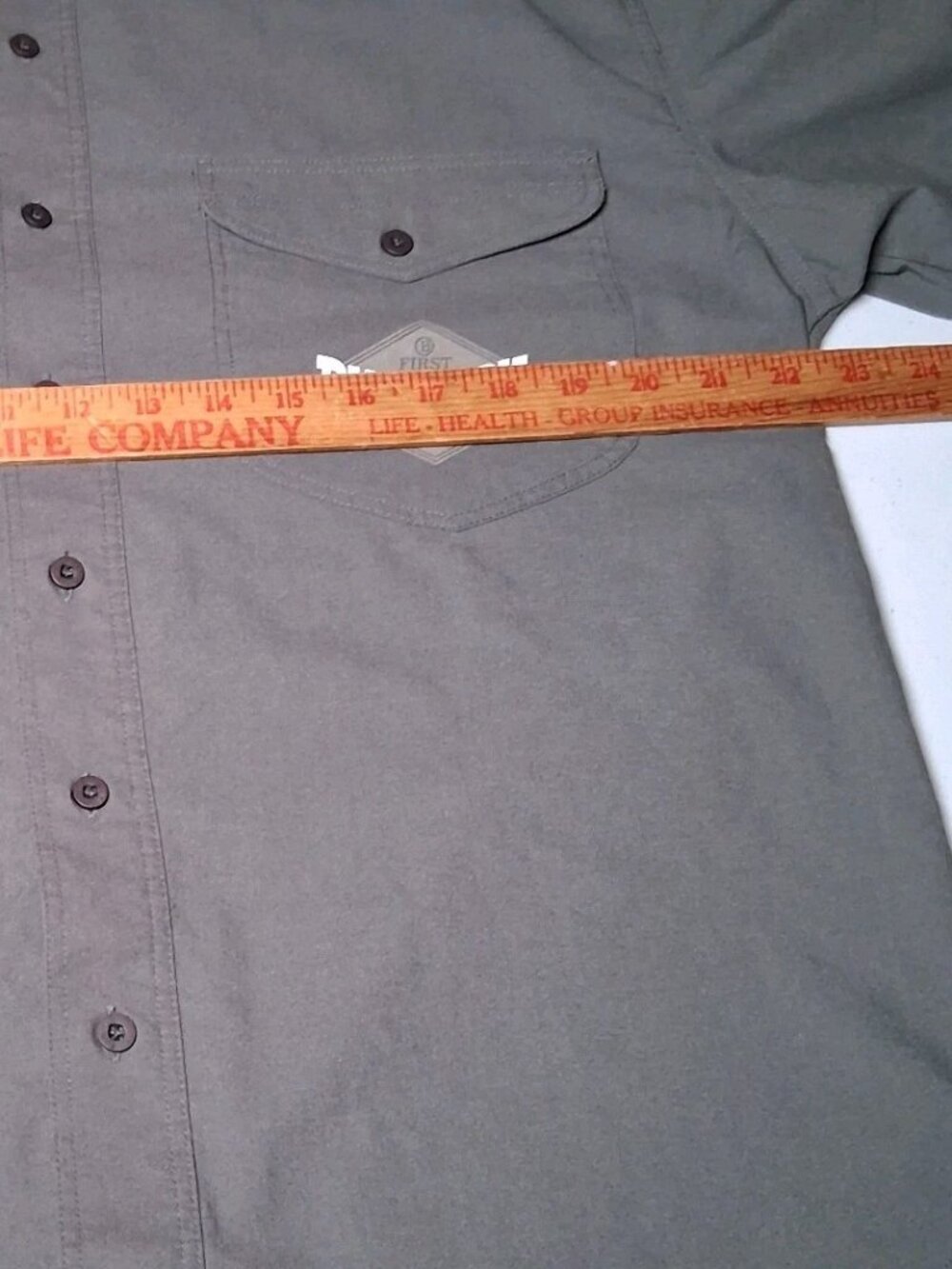 Vintage 1990s Bugle Boy Shirt Small Gray Button Down Collared Retro Grunge - Picture 5 of 12